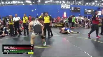 135 lbs Semis & 1st Wrestleback (8 Team) - Brody Sendele, POWA vs Brody Kelly, American Gladiators