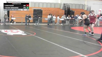 126 lbs Round Of 16 - John Faxon, Whittier vs Victor Hernandez, Springfield Central