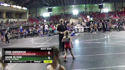 48-49 lbs Cons. Round 1 - Sadie Blood, Neligh-Oakdale vs Andi Anderson, Sutherland Youth Wrestling Club