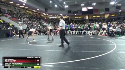 165 lbs Finals (1st & 3rd) - Bo Cowell, Fort Dodge vs Ethan McDonald, Indianola