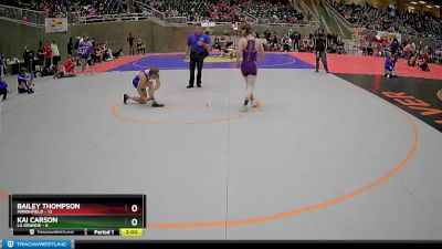 128 lbs Round 3 (4 Team) - Bailey Thompson, Marshfield vs Kai Carson, La Grande