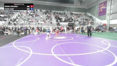 59 kg Cons. Rd Of 16 - Isabel Navarro, Menlo Wrestling Club vs Godie Hart, North Penn High School Wrestling