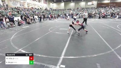 62 lbs Round Of 16 - William Villa Jr, Gladiator Wrestling vs Korbin Bryan, NorCal Nomads