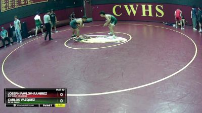 138 lbs Cons. Semi - Carlos Vazquez, De La Salle vs Joseph Pavlov-Ramirez, Bay Area Dragons