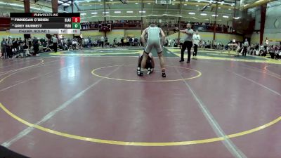 126 lbs Champ. Round 3 - Finnegan O`brien, Blair Academy vs Grey Burnett, Perrysburg