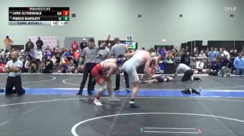 140 lbs Cons. Round 2 - Pierce Bartlett, Colby Kids vs Luke Clydesdale, Norton