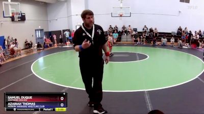 84 lbs Round 2 - Azariah Thomas, Modern Warriors Wrestling Club vs Samuel Duque, Southern Wolves