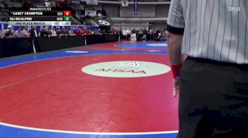 5A 106 lbs 3rd Place Match - Casey Crumpton, Elmore County School vs Eli Mcalpine, Hayden