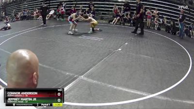 100 lbs Quarterfinals (8 Team) - Jeffrey Martin Jr, Nebraska Maize vs Connor Anderson, North Dakota 2