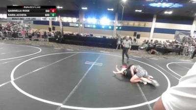 116 lbs Round Of 64 - Gabriella Ross, Diablo Grande WC vs Kaira Acosta, Garden City HS