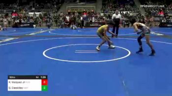 96 lbs Semifinal - Kawayran Vazquez Jr, Florida Scorpions vs Quinten Cassiday, West Michigan Pursuit