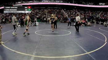 4A 106 lbs Cons. Round 2 - Corey Sanchez, Porter Ridge High School vs Luke Richards, Cardinal Gibbons