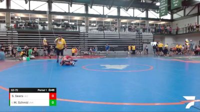 62-70 lbs Quarterfinal - Miles Schmid, Unattached vs Sloan Sears, PSF Wrestling Academy