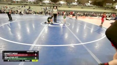 125 lbs Cons. Round 4 - Sebastian Ott, Saint Louis Jesuit Wrestling Club-A vs Emmett Wolk, Ste. Genevieve Youth Wrestling Club-AAA