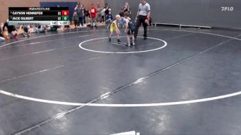 45 lbs Quarterfinal - Jace Gilbert, Declo Stingers vs Cayson Hennefer, Declo Stingers