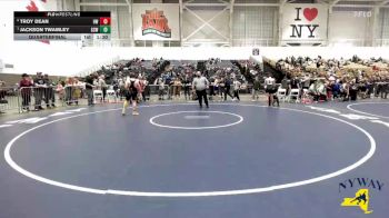 142 lbs Quarterfinal - Jackson Twamley, Greece Storm Wrestling vs Troy Dean, HF-L Wrestling