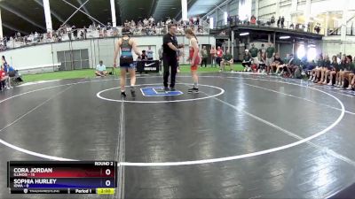 108 lbs Round 2 (6 Team) - Cora Jordan, Illinois vs Sophia Hurley, Iowa