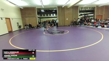 100lbs Champ. Round 3 - Kayla Gonzalez, Moses Lake (Girls) vs Kiahna Huizar, Davis (Girls)