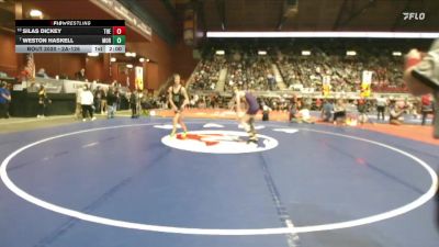 2A-126 lbs Champ. Round 1 - Weston Haskell, Moorcroft vs Silas Dickey, Thermopolis