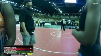 155 lbs Quarterfinal - Chaniya Saintil, Lincoln Park Academy vs Kha`Lyah Delva, Ft Pierce Central