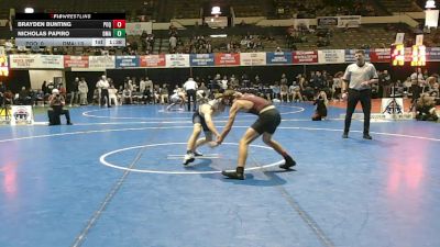 126 lbs Quarters & Wb (16 Team) - Nicholas Papiro, Delaware Military Academy vs Brayden Bunting, Poquoson