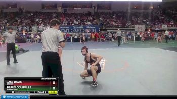 D 2 132 lbs Quarterfinal - Jase Davis, Brusly vs Beaux Courville, Plaquemine