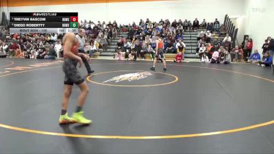 100 lbs Semifinal - Treyvin Bascom, Big Game Wrestling Club vs Diego Robertty, Big Game Wrestling Club