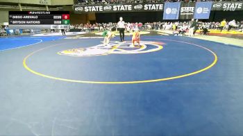 Boys 1B/2B 120 Champ. Round 1 - Diego AREVALO, Brewster vs Bryson Nations, Darrington
