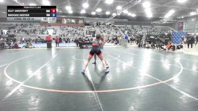 62 kg Cons. Rd Of 32 - Elly Janovsky, Bearcat Wrestling Club vs Brooke Deeter, Sanderson Wrestling Academy
