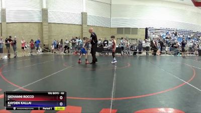 63 lbs Champ. Round 1 - Giovanni Rocco, IL vs Kayden Kallai, OH