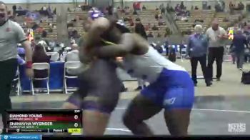 235 lbs Semis (4 Team) - Shaniayha Wysinger, Clarksville (Girls) vs Diamond Young, Cleveland (Girls)