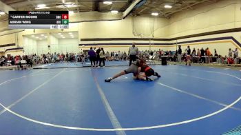 141 lbs Cons. Round 2 - Adrian Wing, Adrian NCWA vs Carter Moore, Southwestern Michigan College