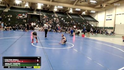 70 lbs Round 1 (8 Team) - Wesley Martin, Midwest Destroyers vs Colton Small, Kearney Matcats - Gold
