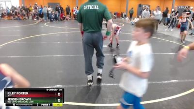 70 lbs Cons. Round 1 - Riley Porter, JET vs Jensen Brown, Red Devil Wrestling Club