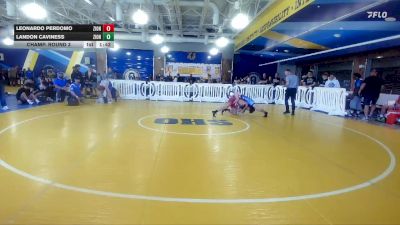 132 lbs Champ. Round 3 - Landon Caviness, Tocoi Creek vs Leonardo Perdomo, Bloomingdale High School