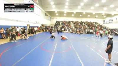 138 lbs Champ. Round 1 - Abdul Amiri, Valhalla vs Maddox Bunchamroeun, Los Osos High School Wrestling