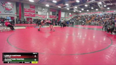 235 lbs Quarterfinal - Lorelei Hartman, Santa Ana vs Oliviastarr Timoteo, Eisenhower