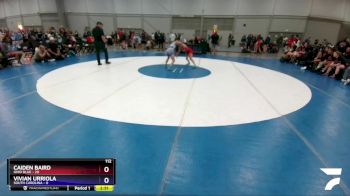 112 lbs Placement Matches (16 Team) - Caiden Baird, Ohio Blue vs VIVIAN URRIOLA, South Carolina