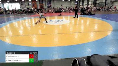 106 lbs Rr Rnd 2 - Nathan Beiber, Buffalo Valley White vs Quinton Warlikowski, Upstate Uprising