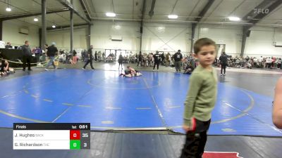 90 lbs Final - Jaxon Hughes, Backyard Brawlers Wrestling Club - (A) vs Gage Richardson, The Storm Wrestling Center