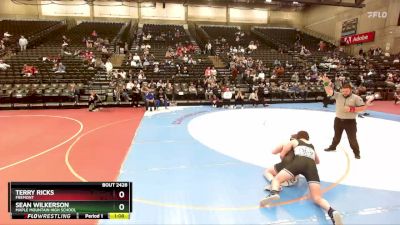 178 lbs Champ. Round 3 - Sean Wilkerson, Maple Mountain High School vs Terry Ricks, Fremont