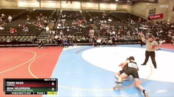 178 lbs Champ. Round 3 - Sean Wilkerson, Maple Mountain High School vs Terry Ricks, Fremont