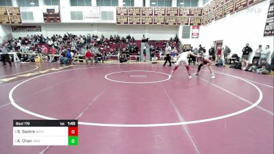 157 lbs Quarterfinal - Blake Sastre, Northbridge vs Aidan Chan, Hingham