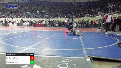 105 lbs Round Of 64 - Micah Russell, Duncan Middle School vs Bradley Davies, Team Choctaw