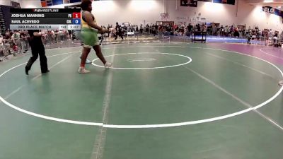 285 lbs 3rd Place Match - Joshua Manning, Prince George vs Saul Acevedo, Culpeper
