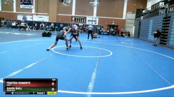 120 lbs Cons. Round 2 - Gavin Ball, Riverton vs Tristen Roberts, Lehi