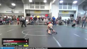 76 lbs Round 5 (6 Team) - Dominick Christian, MJWL All Stars vs Levi Ikenberry, Daytrip Black