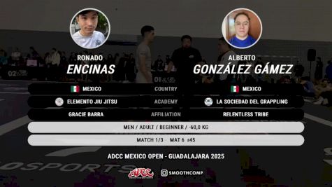 Ronado Encinas vs Alberto González Gámez 2025 ADCC Guadalajara Open