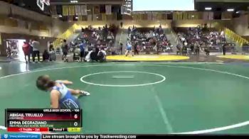 106 lbs Round 4 - Emma DeGraziano, Mira Mesa High School Wrestling vs Abigail Trujillo, California