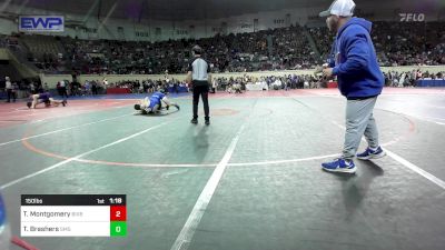 150 lbs Round Of 64 - Tylan Montgomery, Bixby vs Travis Brashers, Shawnee Middle School